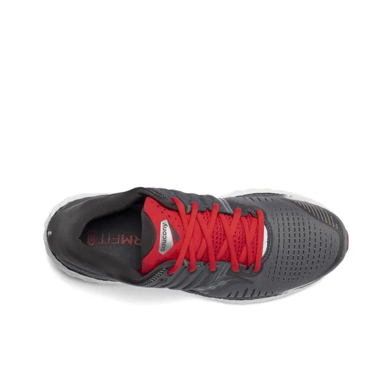 saucony Hurricane 22 'Charcoal Red'-5