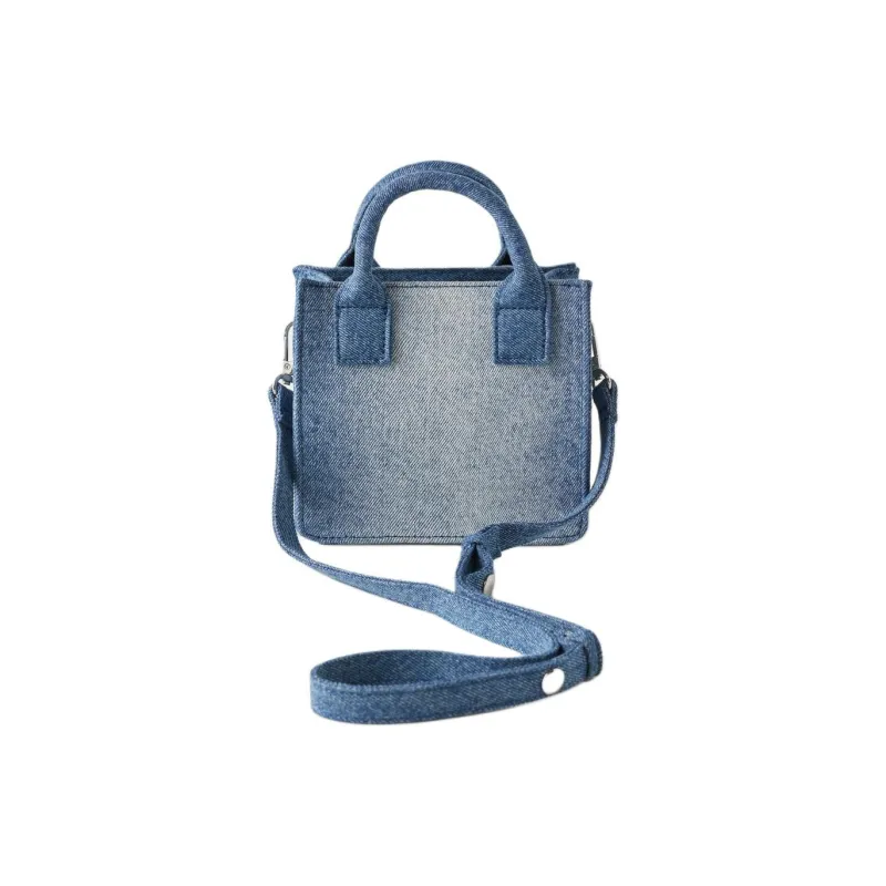 ZARA MAISON SPECIAL Co-brand FW23 Cotton One Shoulder Handbag Crossbody Bag Regular Women's Blue-1