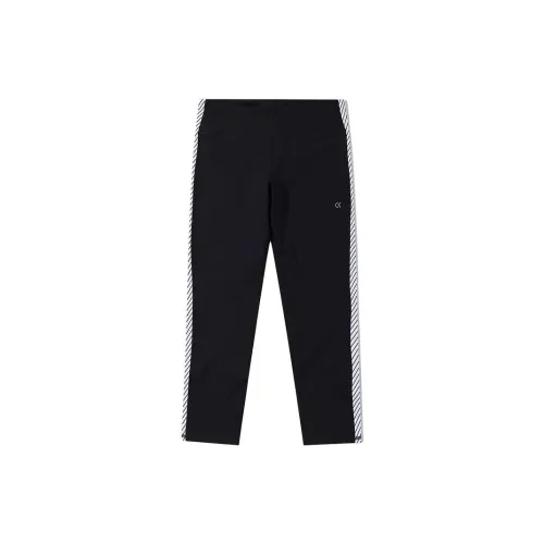 Calvin Klein Knitted Sweatpants Women's Black With White Trim