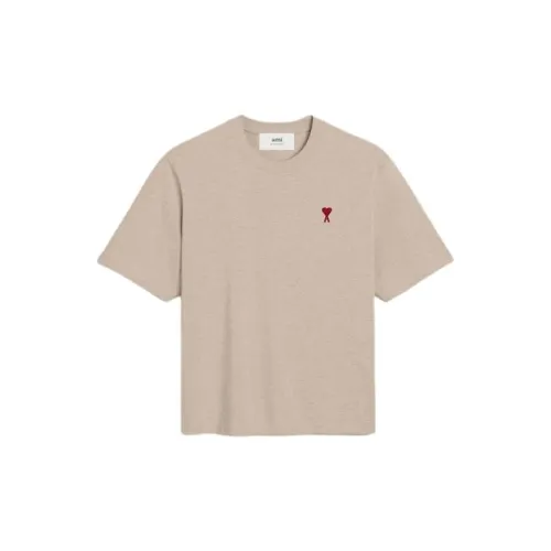 AMIPARIS T-Shirts Unisex Cream Beige