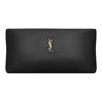 SAINT LAURENT Sheepskin Clutch Women's Black
