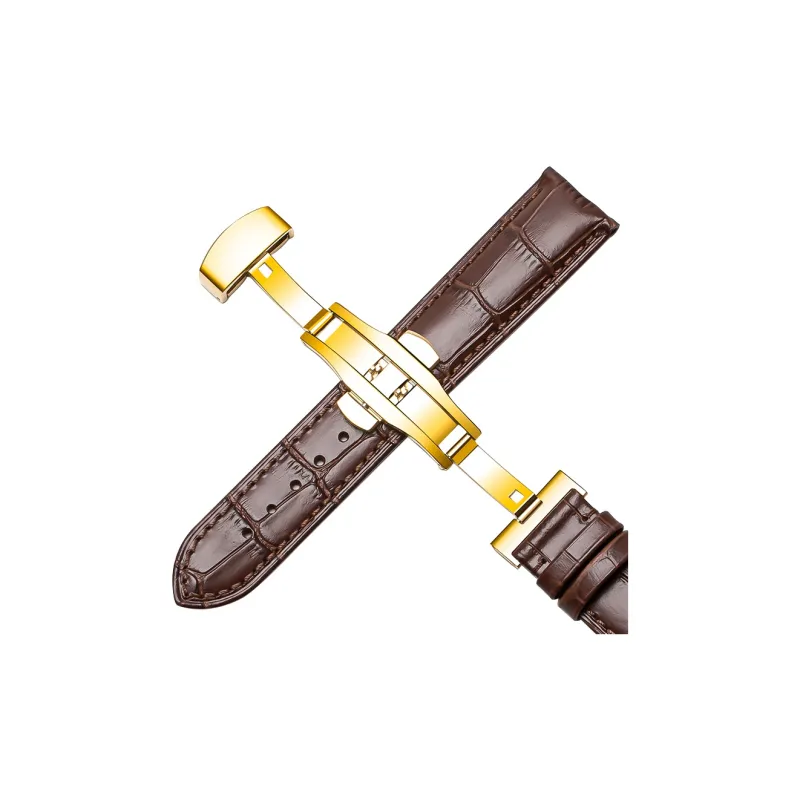 WOALMORN Longines Compatibility Watch Band 75MM 120MM Cowhide Leather Material-1