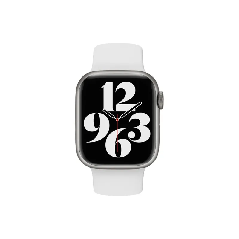 MILANQIAN M&Q Apple Compatibility Watch Band 38 45mm Watch Dial All Silicone Material-1