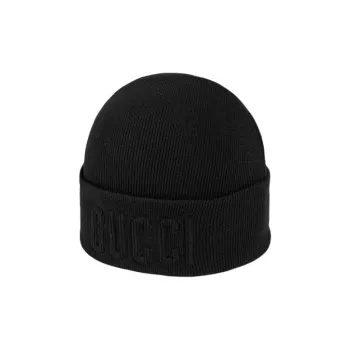GUCCI Logo-embossed Wool Beanie