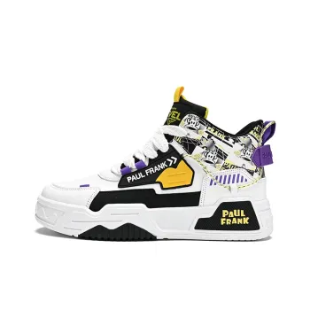 PAUL FRANK Slip-Resistant High-Top Skateboard Shoes Men's