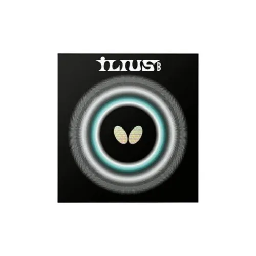 Butterfly ILIUS B Table Tennis Rubbers Sponge Inverted Rubber All Compatibility Advanced Model, Adults Thick 0.5mm Red