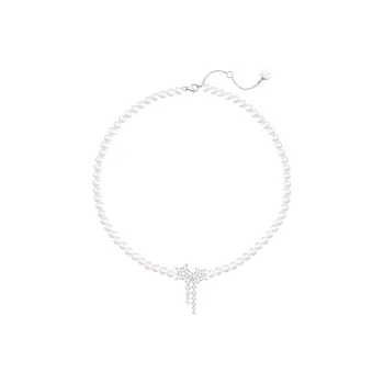 FANCI 925 Silver Set With Precious Stones Necklaces Women's
