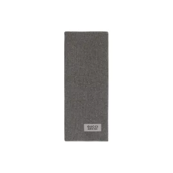 GUCCI Ribbed knit Wool Scarf
