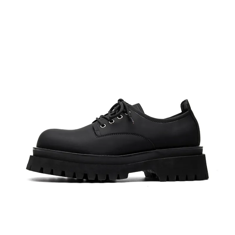Chi Wolf Derby Shoes Casual Leather Shoes Unisex-7