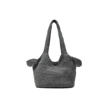 ZARA Acrylic Tote Bag Shopping Bag Handbag Shoulder Bag Women's Gray