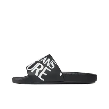 VERSACE JEANS Slide Slippers Women's Black White