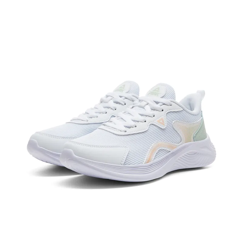 PEAK Volkswagen Collection Low Top Running Shoes Women's White Green-2