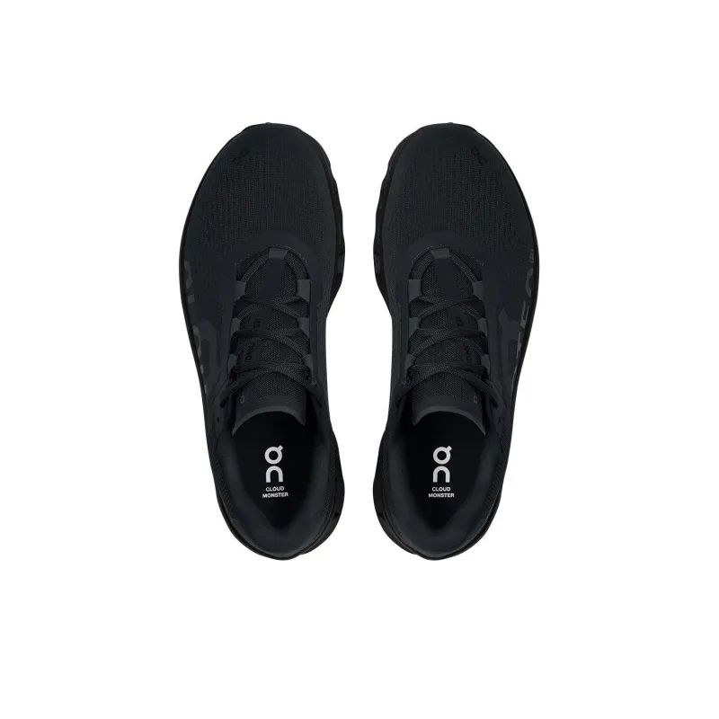 On Cloudmonster Cushioning Wear-Resistant Low-Top Casual Running Shoes Men's Black-3