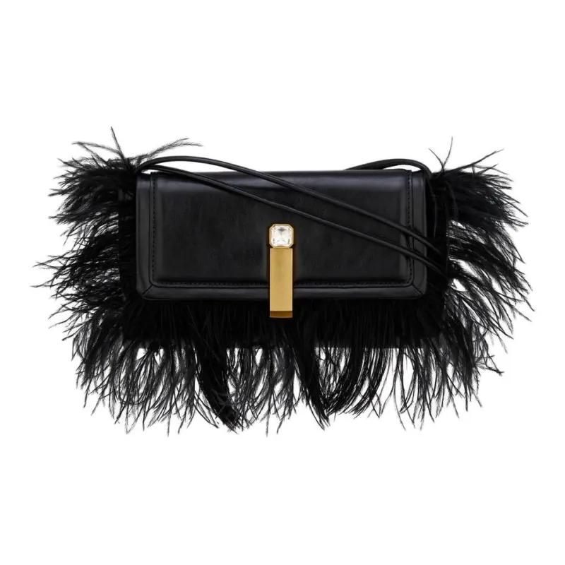 ZARA Leather Handbag Shoulder Bag Crossbody Bag Mini Women's Black-0