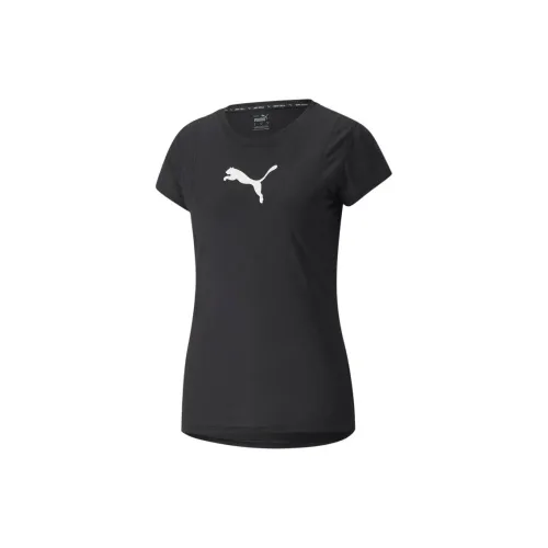 PUMA ESS BIG CAT HEATHER T-Shirts Women's Black