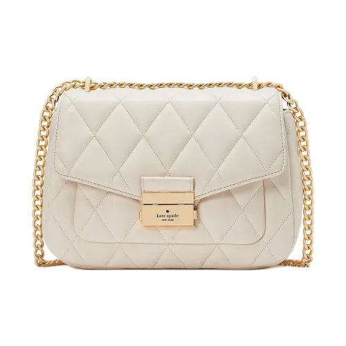Kate Spade Leather Small Square Bag, Handbag, Shoulder Bag Women's White