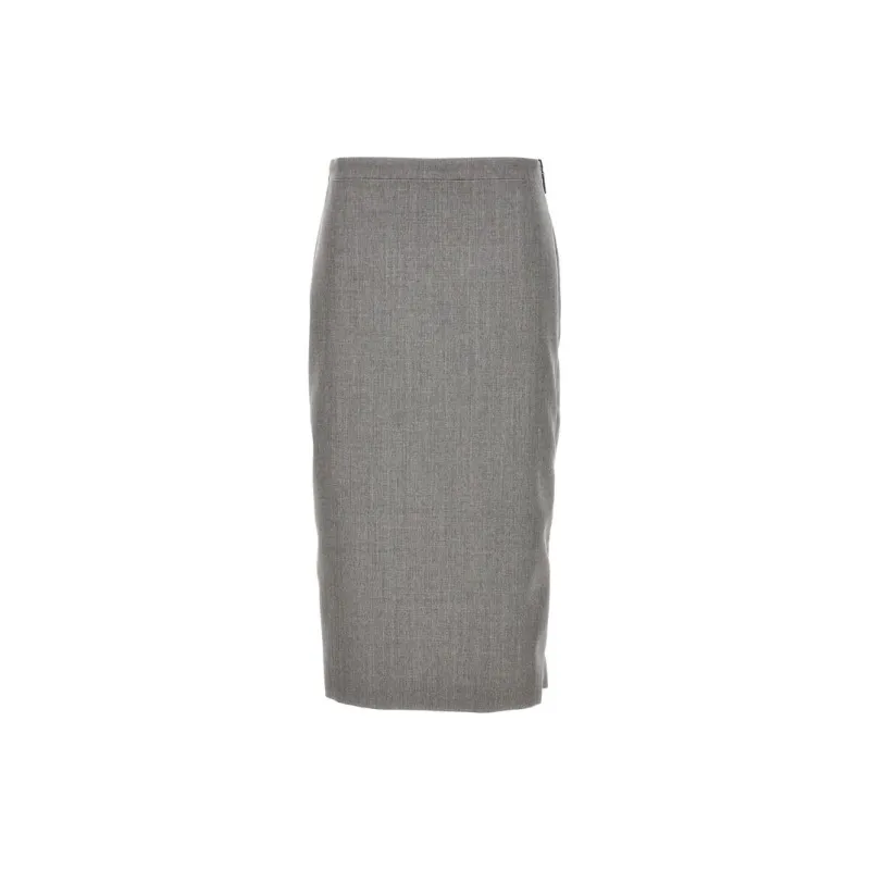 FENDI Reversible Virgin wool Midi Skirt-1