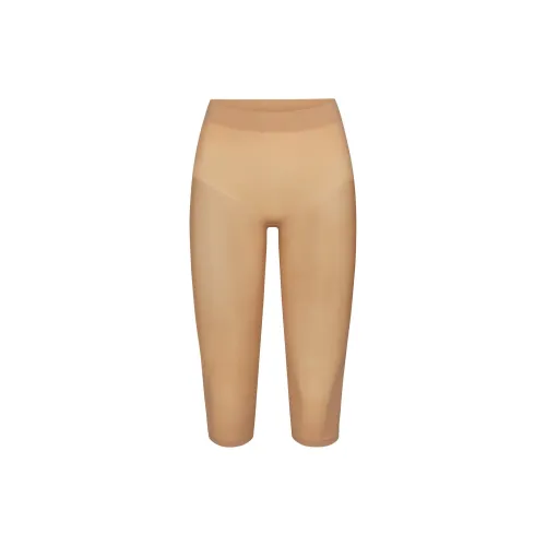 SKIMS EVERYDAY SCULPT MID WAIST CAPRI Leggings Women's OCHRE/Ochre