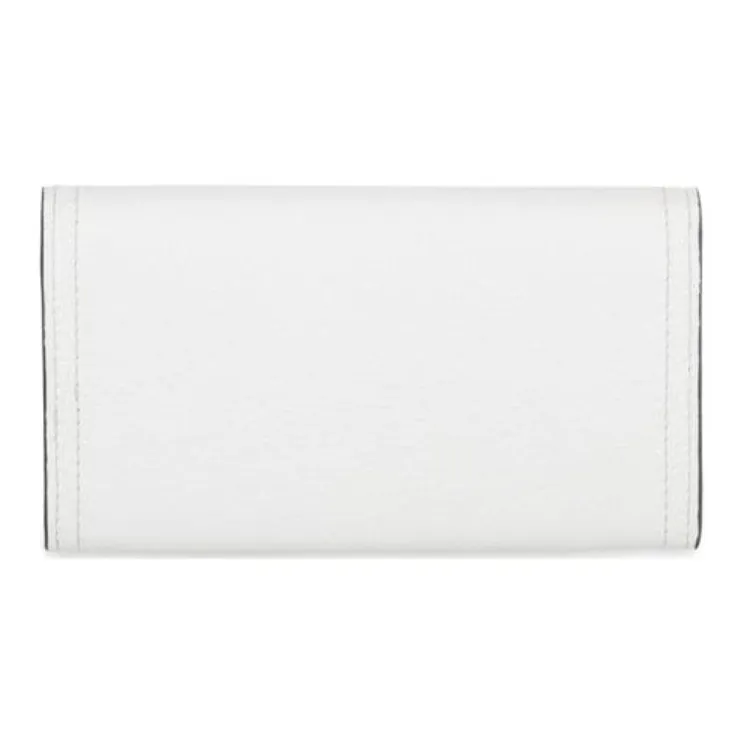 MOSCHINO Leather Clutch Women's White-2