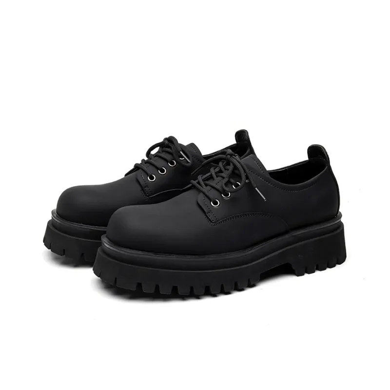 Chi Wolf Derby Shoes Casual Leather Shoes Unisex-1