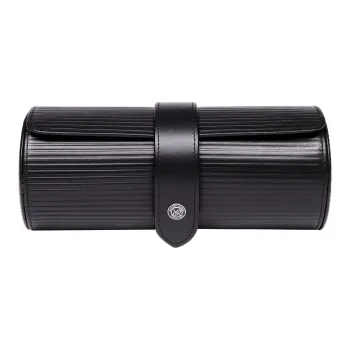 RAPPORT Leather Watch Storage Bag Unisex Black