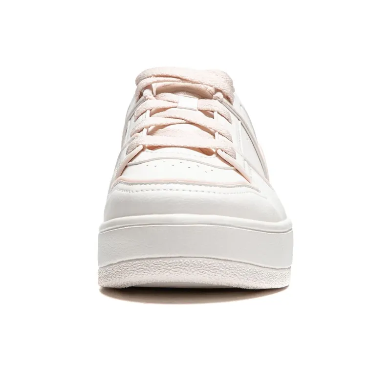 LiNing Cheese Anti Slip Wear Resistant Low Top Skateboard Shoes Women's White Purple-4