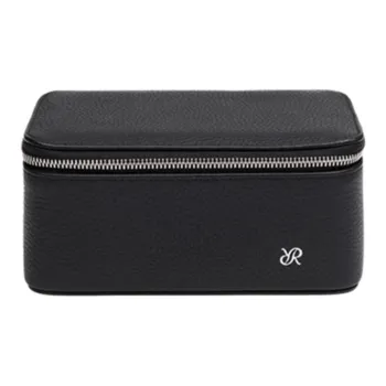 RAPPORT Leather Storage Bag Unisex Black