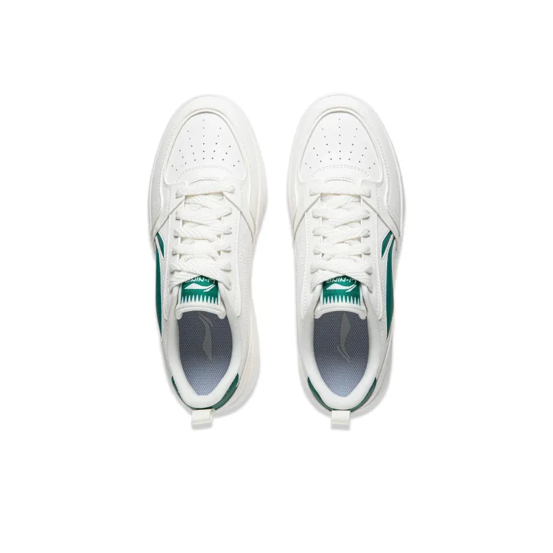 LiNing Yuanbao V2 Anti Slip Wear Resistant Skateboard Shoes Men's White Green-2
