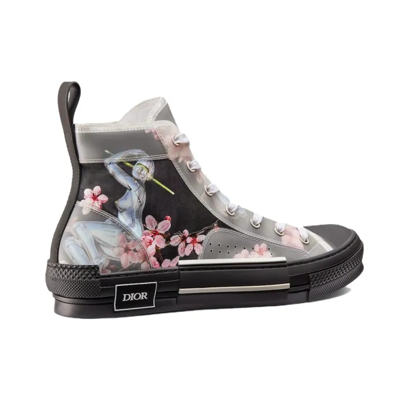 DIOR B23 High Canvas Sorayama Robot Black-3