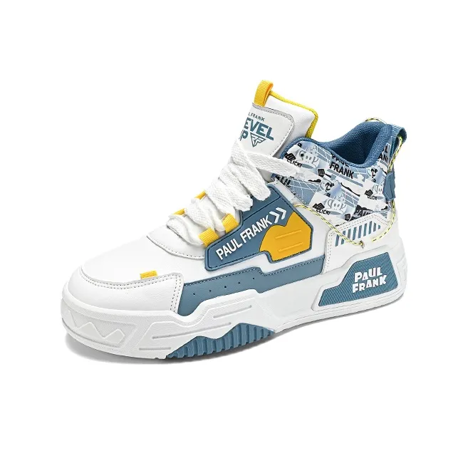 PAUL FRANK Slip-Resistant High-Top Skateboard Shoes Men's-1