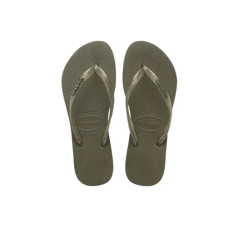 Havaianas Quiet Quick Drying Antibacterial Flip Flops Women's Green-3