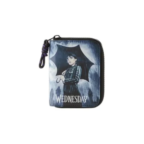 ZARA Wednesday, Collaboration PU Polyurethane Wallet Regular Women's Black