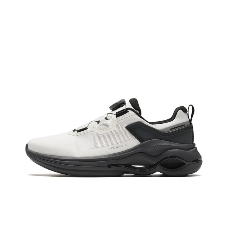 Anta Cushioning Wear Resistant Low Top Running Shoes Men's Gray Black-0