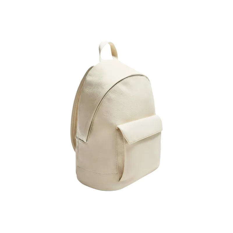 ZARA PU Backpack Large Size Men's White-1