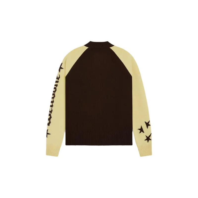 WE11DONE SS24 Sweater Unisex Brown-1