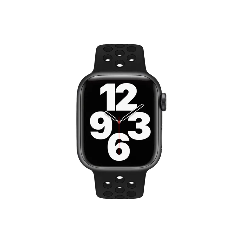 MILANQIAN M&Q Apple Compatibility Watch Band 38 45mm Watch Dial All Silicone Material-1