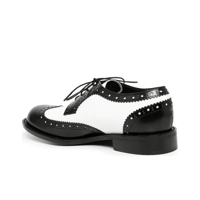 CDG Casual Shoes Men's Black White-3