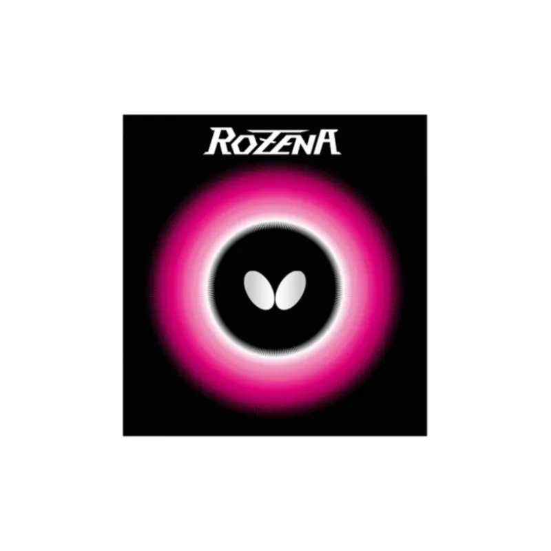 Butterfly ROZENA Table Tennis Rubbers Spring Sponge Inverted Rubber All Compatibility Thick 2.1mm/1.9mm/1.7mm Red-0