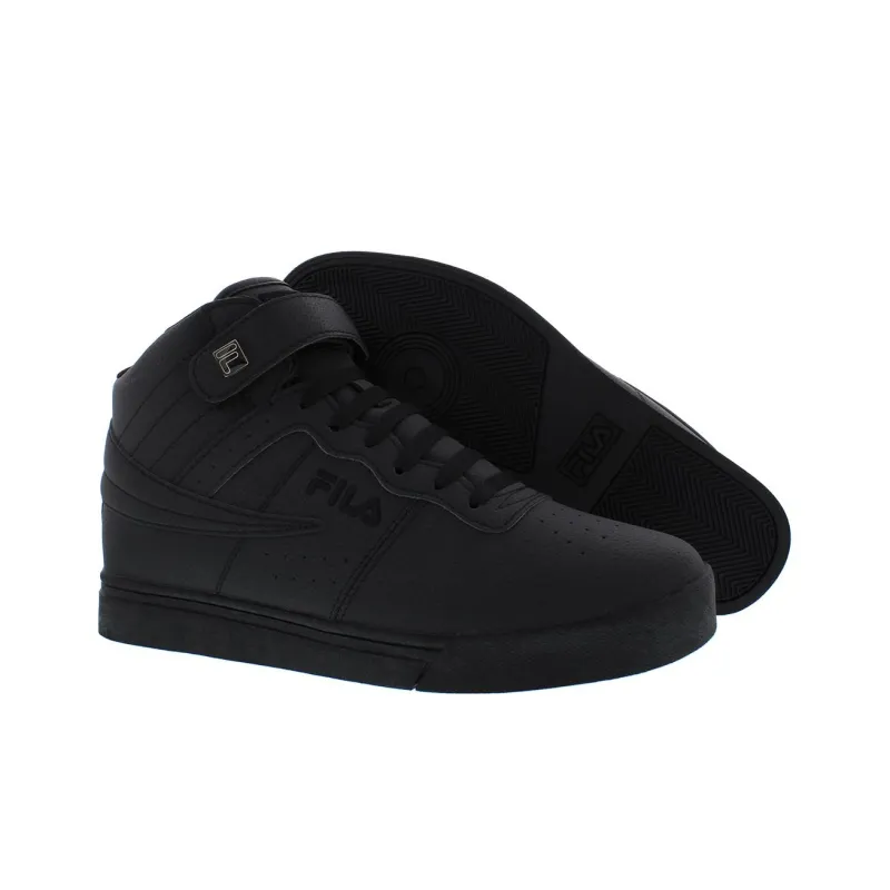 FILA Vulc 13 Slip Resistant High Top Skateboard Shoes Men's Black-3