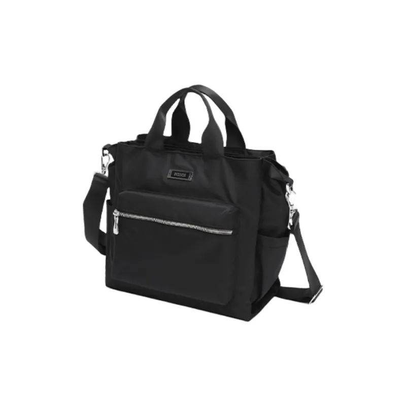 FOUVOR Nylon Fabric Handbag Large Size Women's Red/Black/Smoke Gray-6