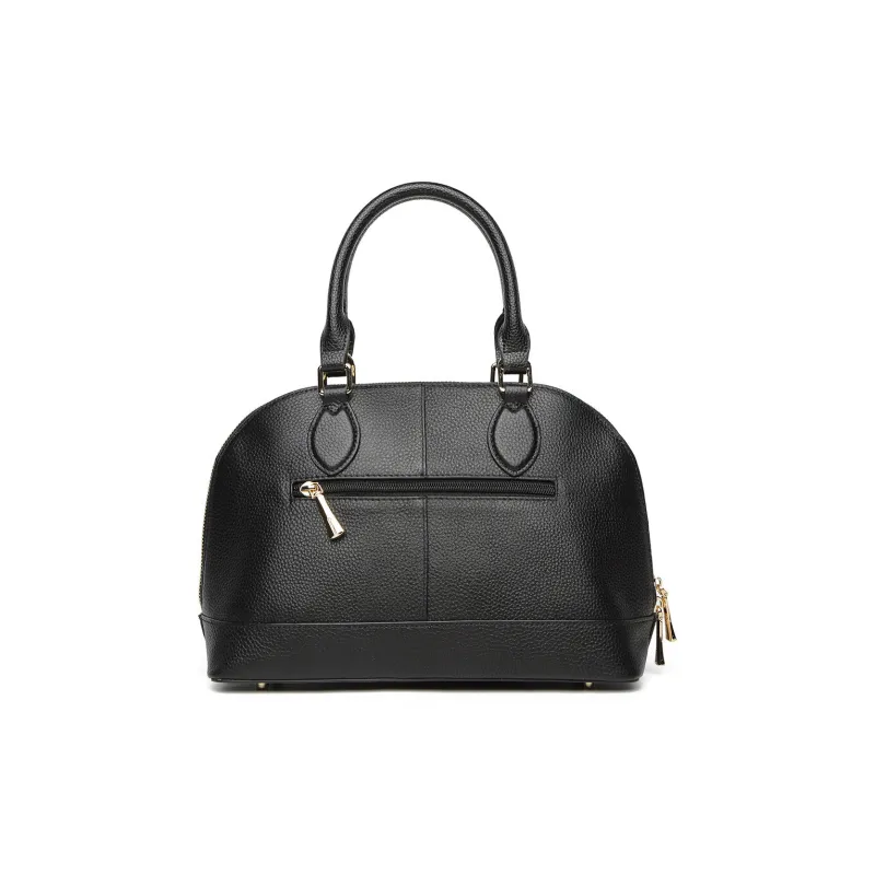 Crocodile Cow Leather One Shoulder Handbags Regular Women's Black/Gray-1