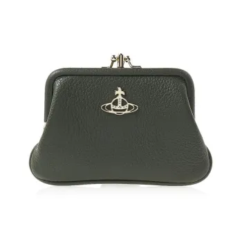 Vivienne Westwood Leather Wallet Women's Olive Green