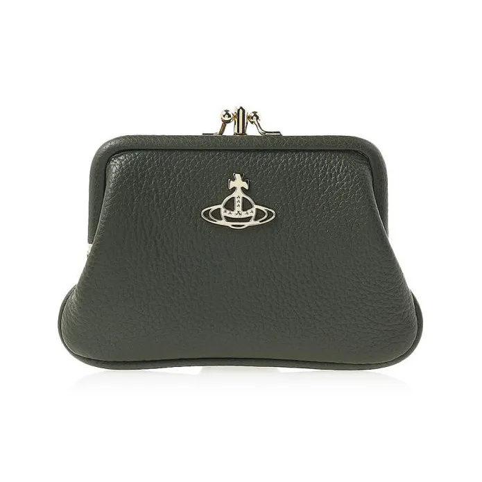 Vivienne Westwood Leather Wallet Women's Olive Green-0