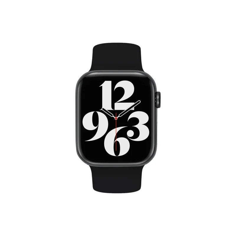MILANQIAN M&Q Apple Compatibility Watch Band 38 45mm Watch Dial All Silicone Material-1