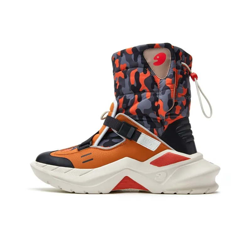 U.IN Painted Travel Shoes High Top Casual Shoes Men's-6