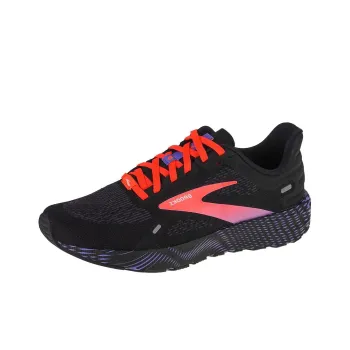 Brooks Launch 9 Cushioned Slip-Resistant Low-Top Running Shoes Women's Black Purple
