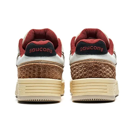 Saucony CNY Anti Slip And Wear Resistant Breathable Low Top Casual Running Shoes Unisex Beige Brown-3