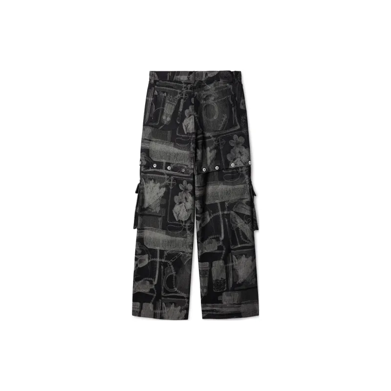 OFF WHITE Xray Jacquard Straight leg Jeans-1