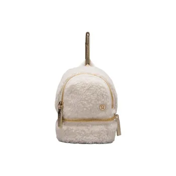 Lululemon Brushed Storage Bag Nano Women's White Opal & Gold