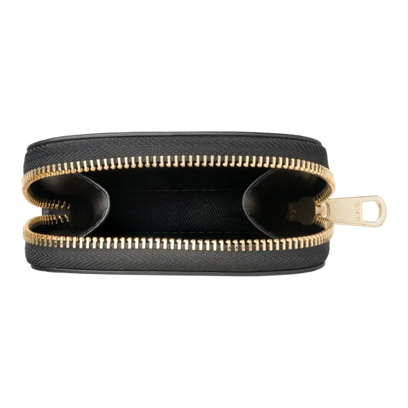 A.P.C Cotton With Polyurethane Wallet Women's Black-5